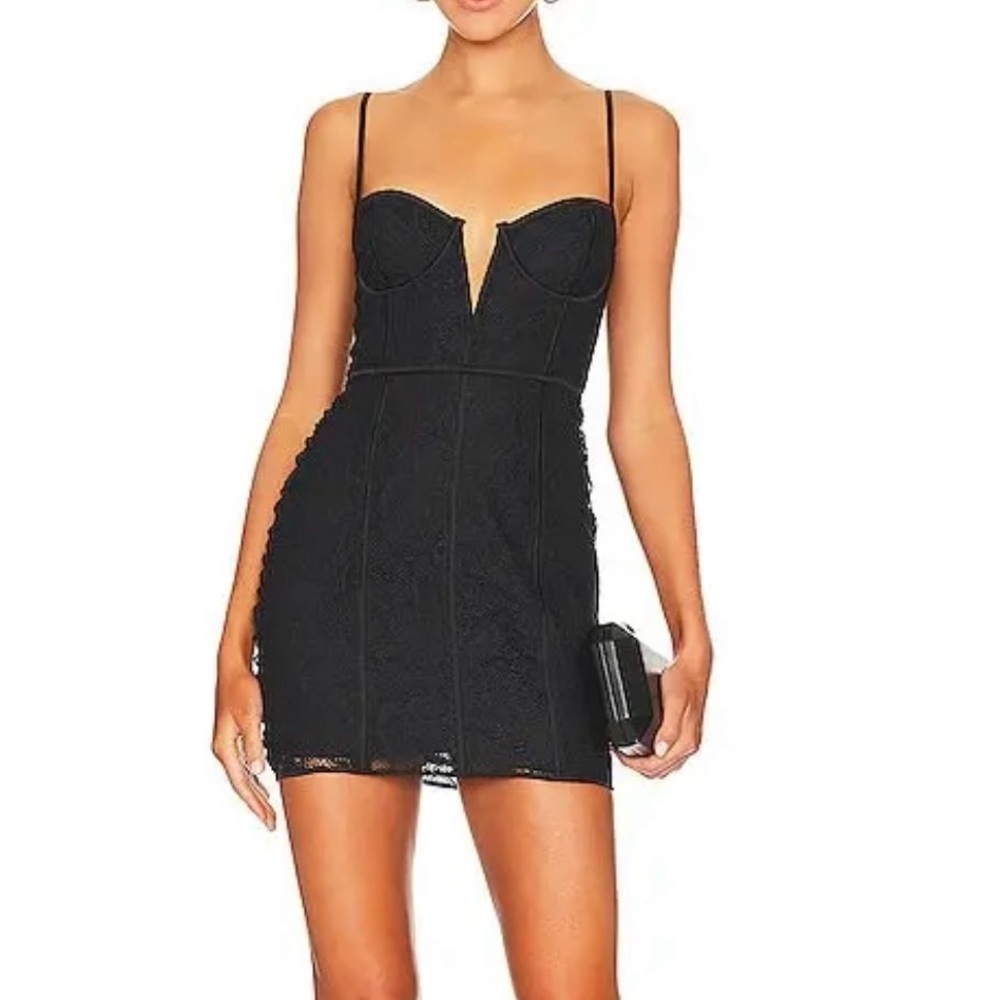 For Love And Lemons Black Mini Dress